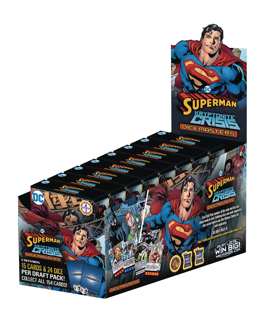 DC Dice Masters Superman Kryptonite Draft Countertop Display