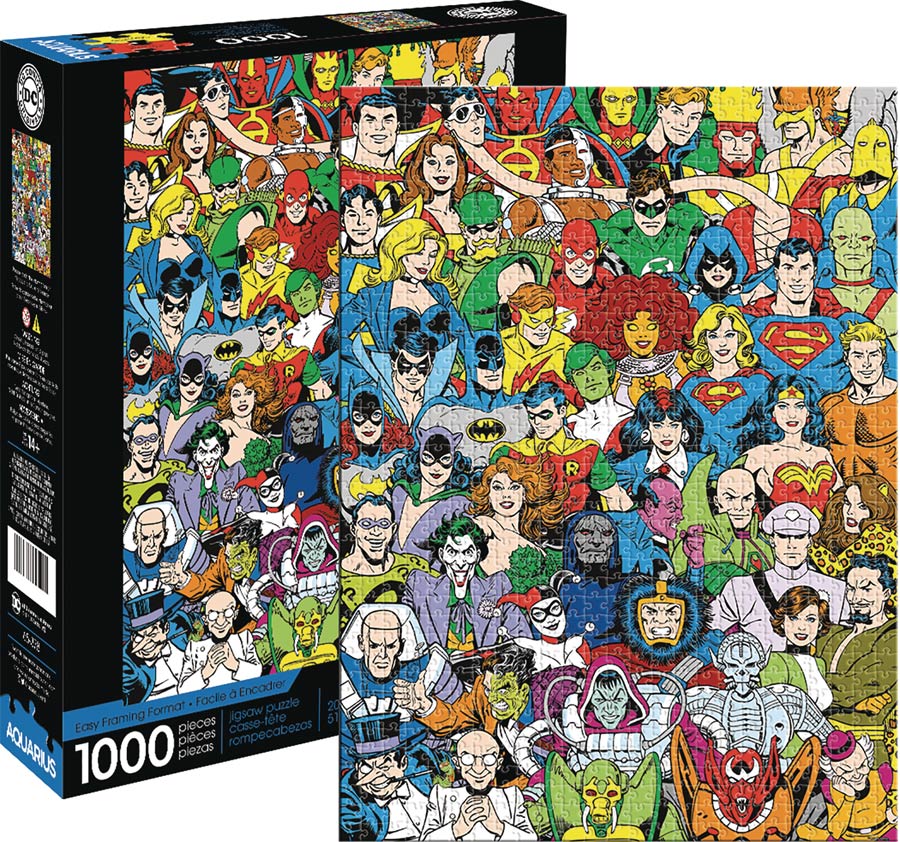 Aquarius DC Comics Retro Cast 1000-Piece Puzzle