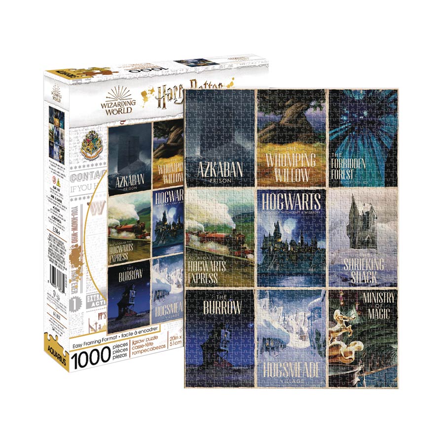 Aquarius Harry Potter Travel Posters 1000-Piece Puzzle