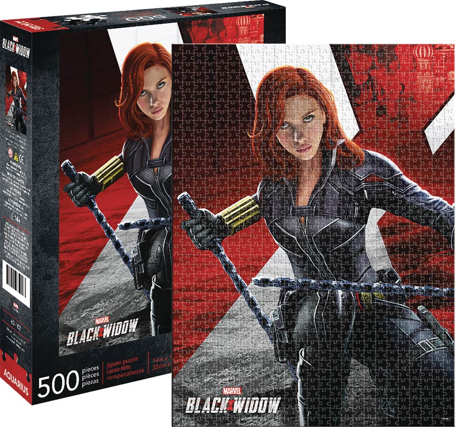 Aquarius Marvel Black Widow Movie 500-Piece Puzzle
