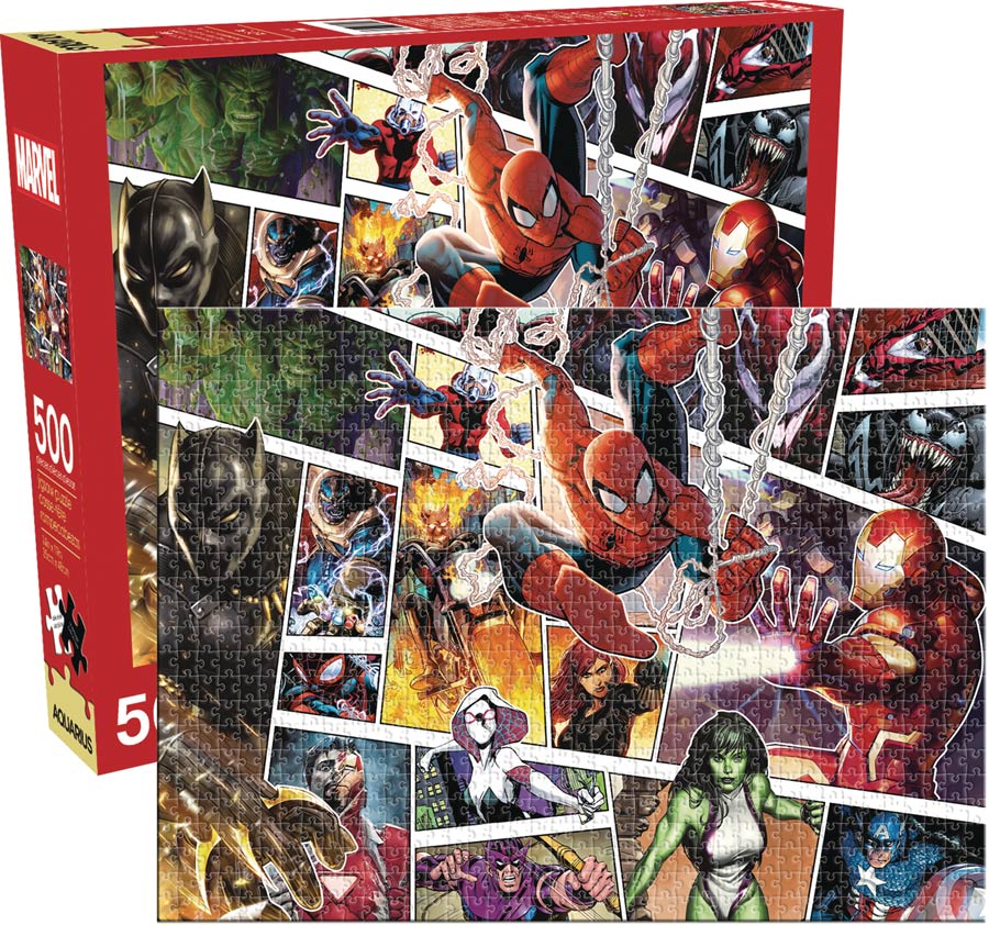 Aquarius Marvel Panels 500-Piece Puzzle