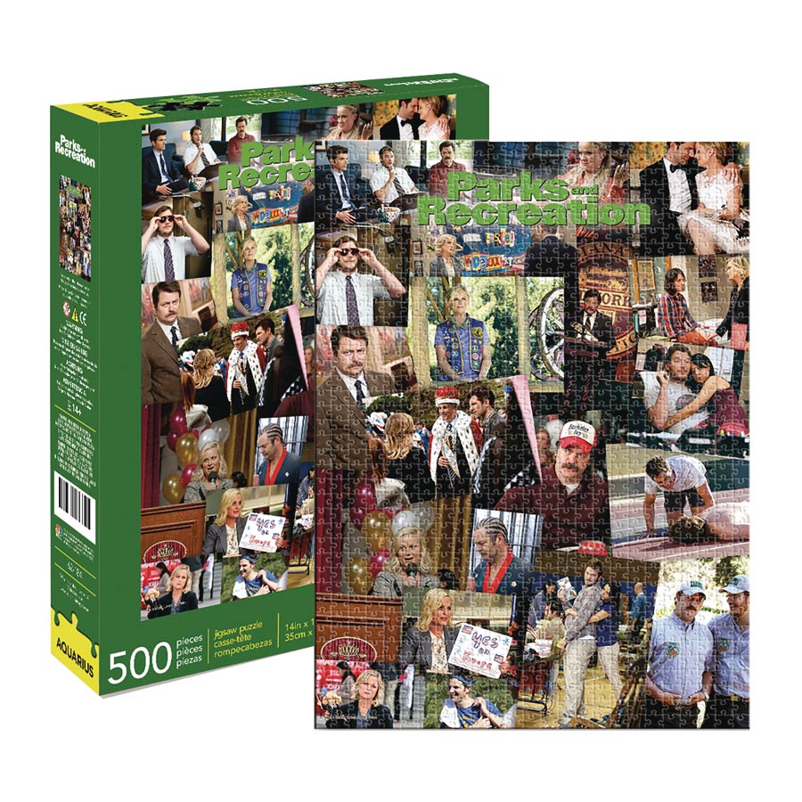 Aquarius Parks And Recreation Collage 500-Piece Puzzle