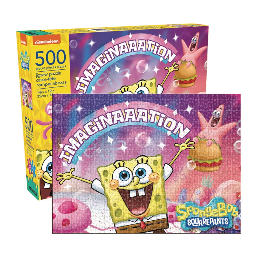 Aquarius SpongeBob SquarePants Imagination 500-Piece Puzzle