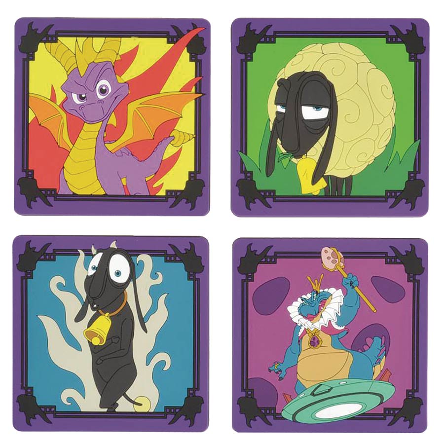 Spyro The Dragon Silicone Coaster 4-Piece Set