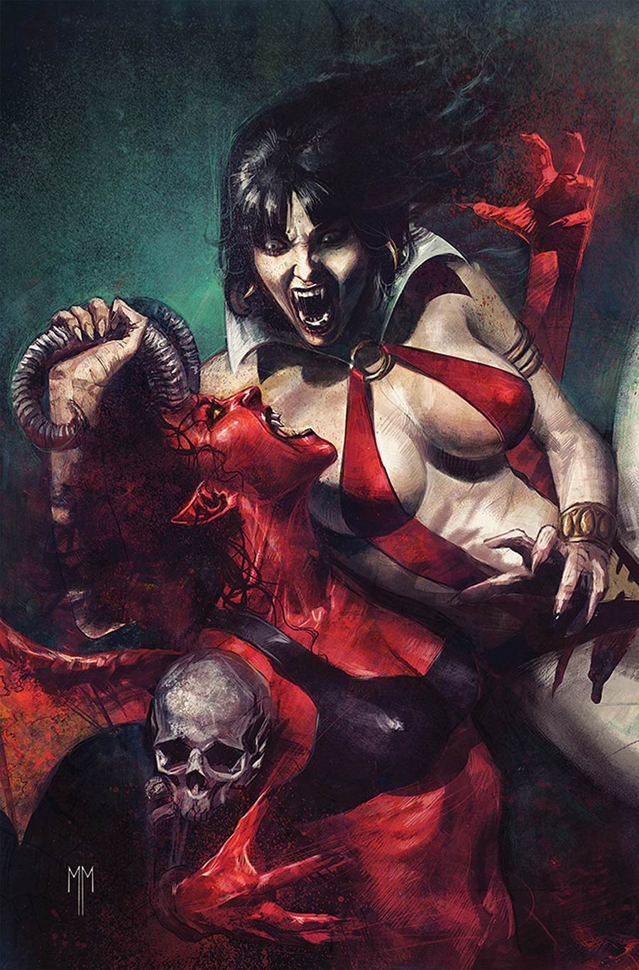 Vampirella vs Purgatori #1 Cover P Incentive Marco Mastrazzo Virgin Cover