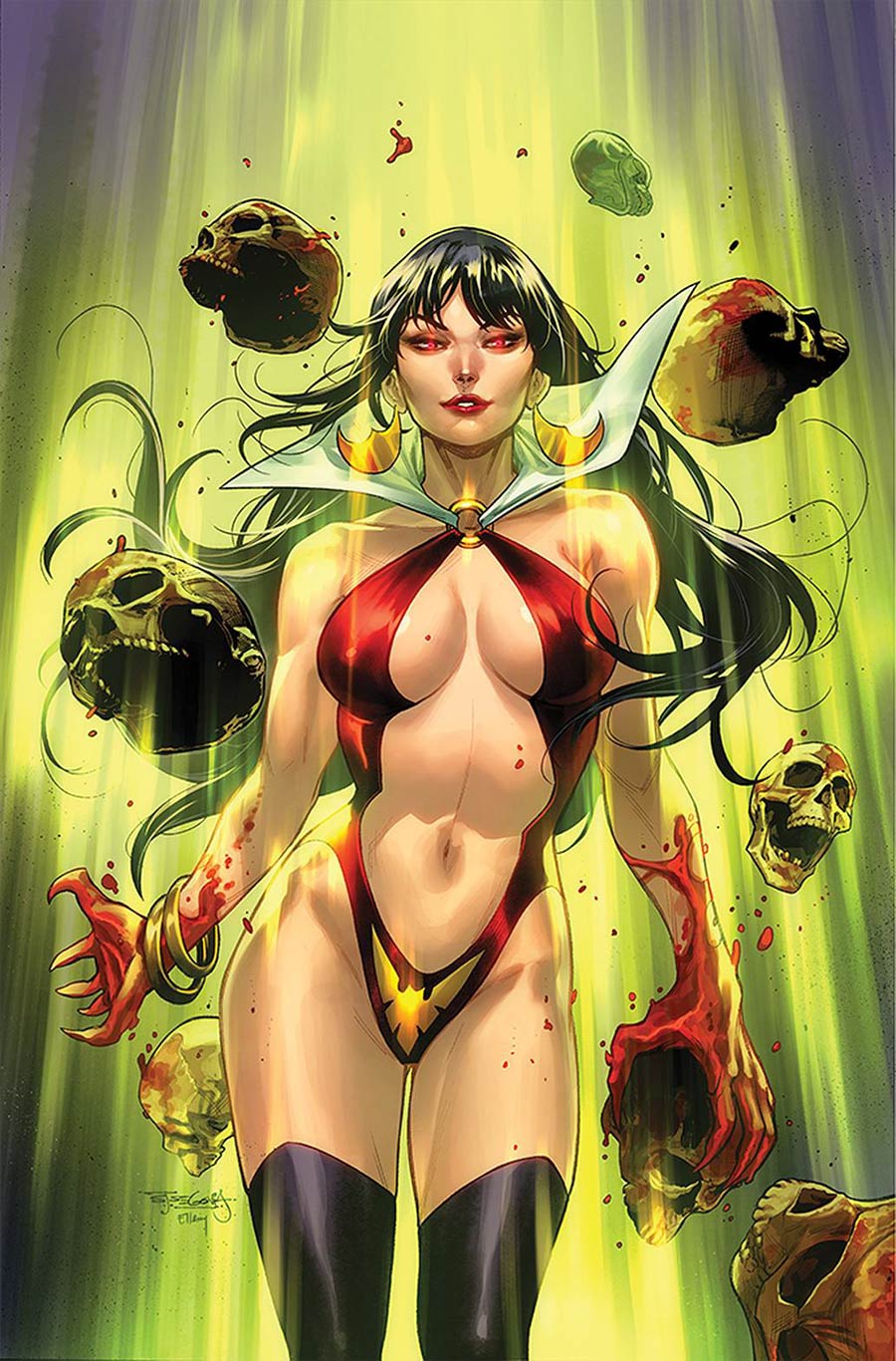 Vengeance Of Vampirella Vol 2 #16 Cover F Incentive Stephen Segovia Virgin Cover