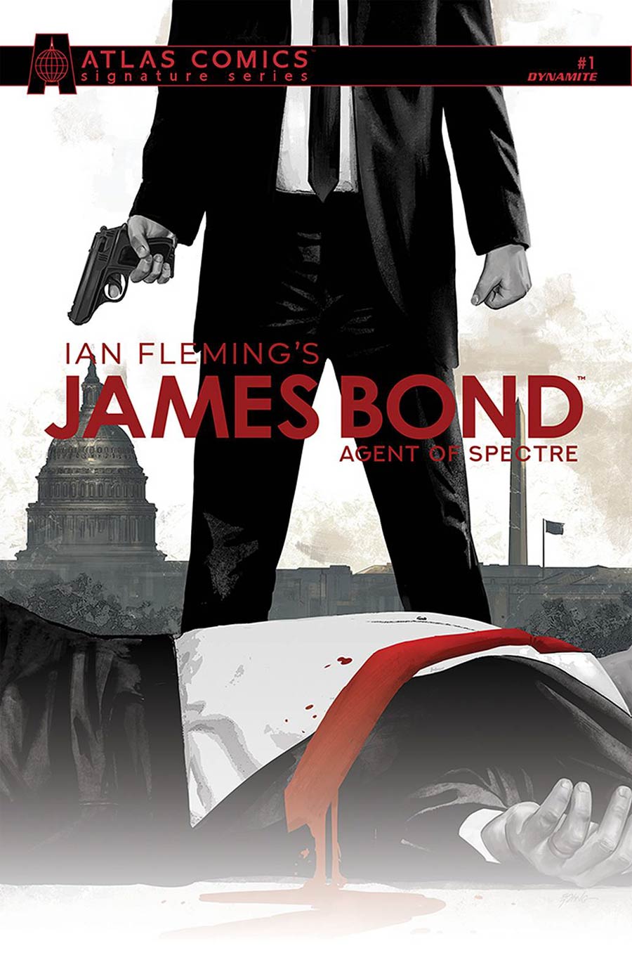 James Bond Agent Of SPECTRE #1 Cover G Atlas Comics Signature Series Signed By Christos Gage