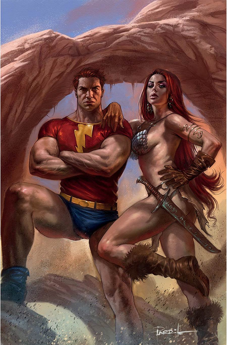 Red Sonja The Superpowers #3 Cover R Limited Edition Lucio Parrillo Virgin Cover