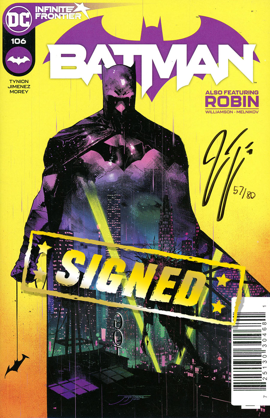 Batman Vol 3 #106 Cover D DF Signed By James Tynion IV