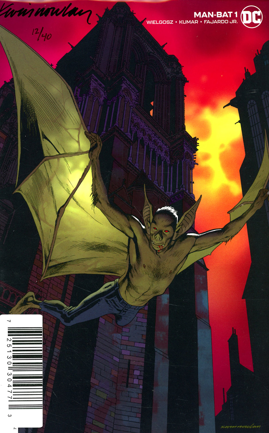 Man-Bat Vol 4 #1 Cover C DF Signed By Kevin Nowlan