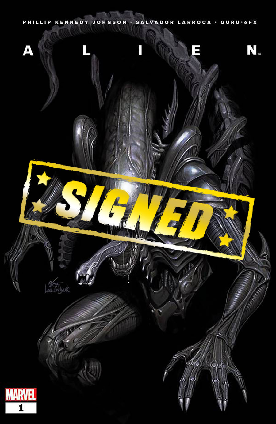 Alien #1 Cover Q DF Signed By Phillip Kennedy Johnson
