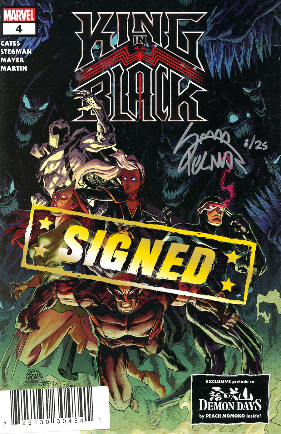 King In Black #4 Cover G DF Signed By Ryan Stegman