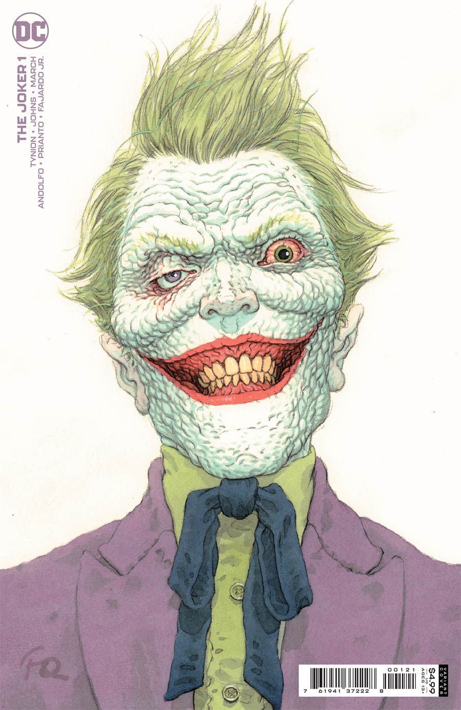 Joker Vol 2 #1 Cover B Variant Frank Quitely Cover