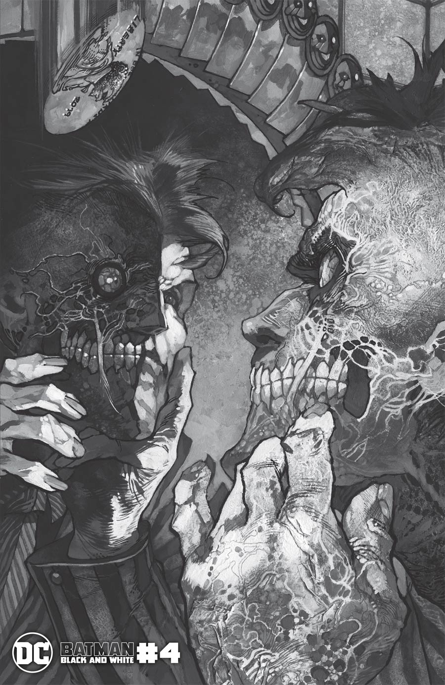 Batman Black & White Vol 3 #4 Cover C Variant Simone Bianchi Two-Face Cover