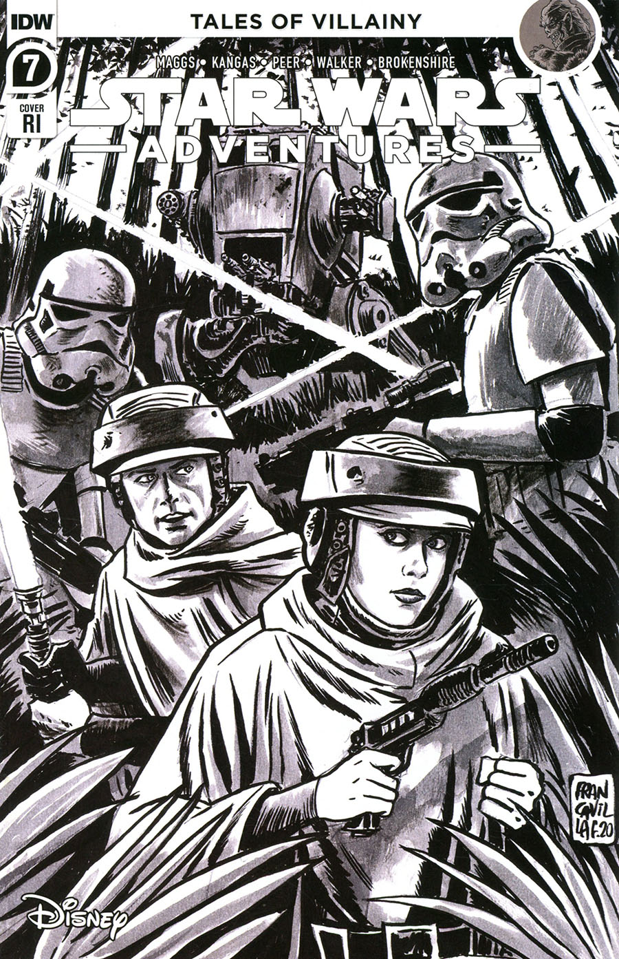 Star Wars Adventures Vol 2 #7 Cover C Incentive Francesco Francavilla Variant Cover