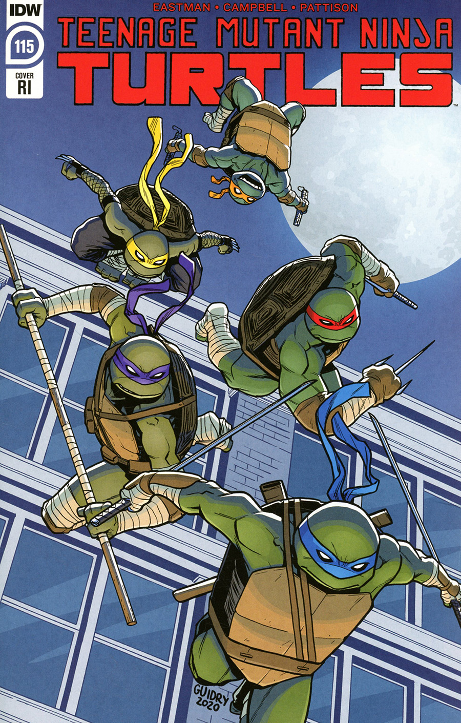 Teenage Mutant Ninja Turtles Vol 5 #115 Cover C Incentive Gavin Guidry Variant Cover
