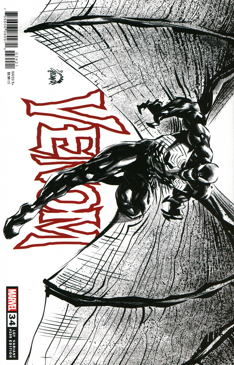 Venom Vol 4 #34 Cover D Incentive Ryan Stegman Sketch Cover (King In Black Tie-In)