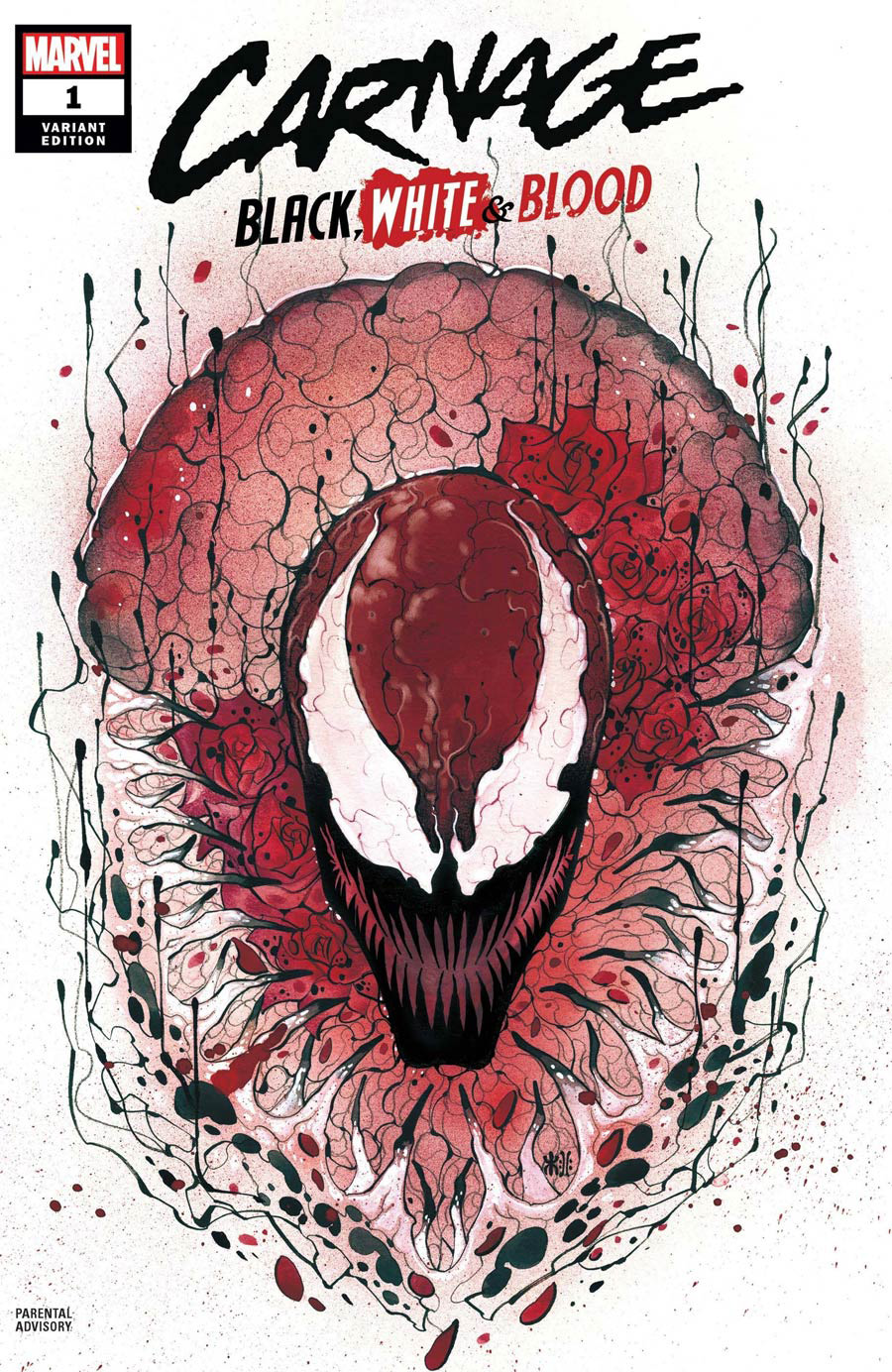 Carnage Black White & Blood #1 Cover E Incentive Peach Momoko Variant Cover