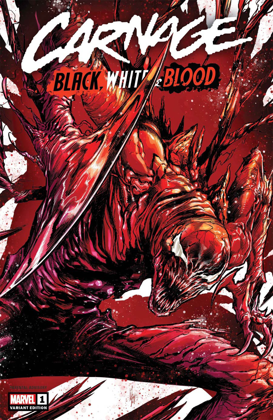 Carnage Black White & Blood #1 Cover F Incentive Marco Checchetto Variant Cover