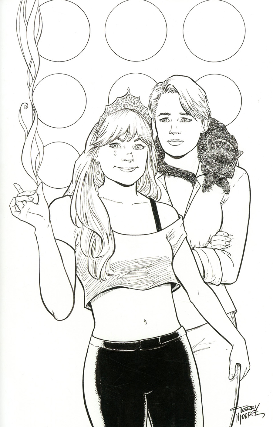 Destiny NY #1 Cover E Incentive Terry Moore Black & White Variant Cover