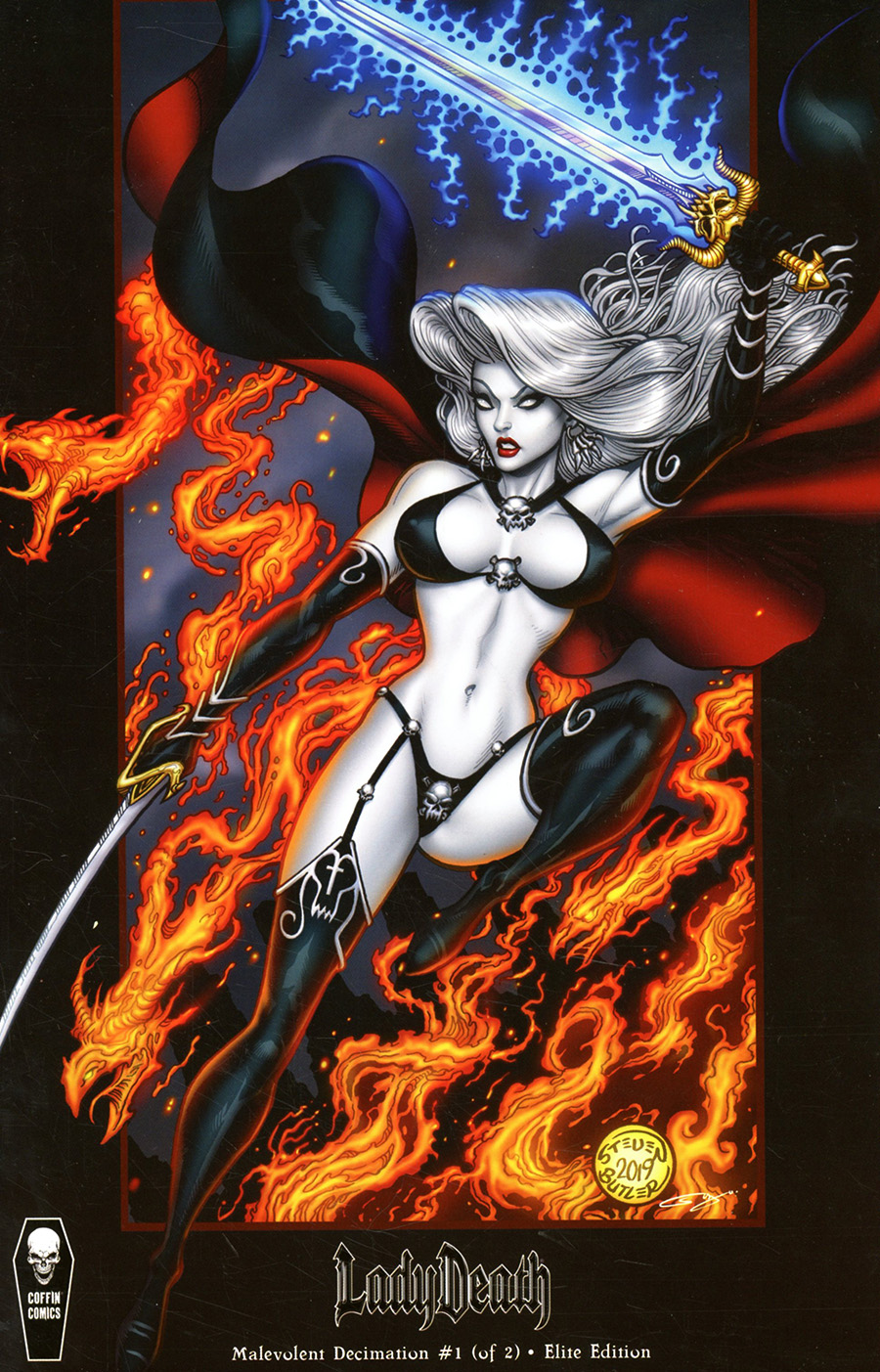 Lady Death Malevolent Decimation #1 Cover E Incentive Steven Butler Elite Variant Cover