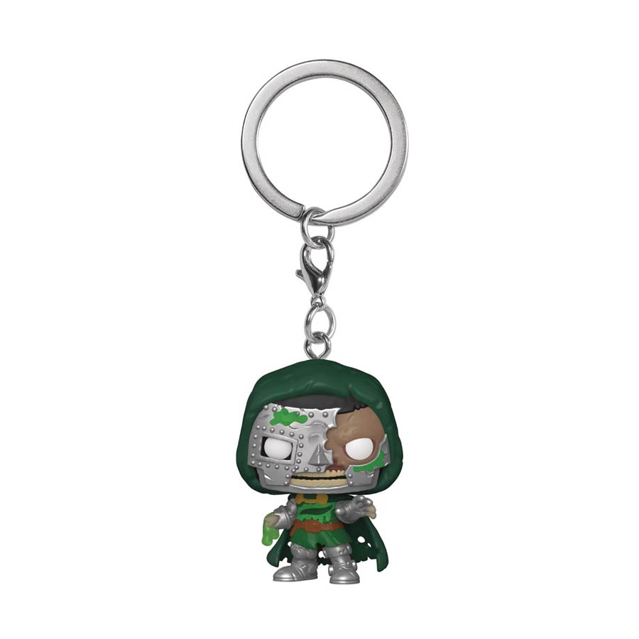POP Keychain Marvel Zombies Dr Doom Vinyl Pocket Keychain