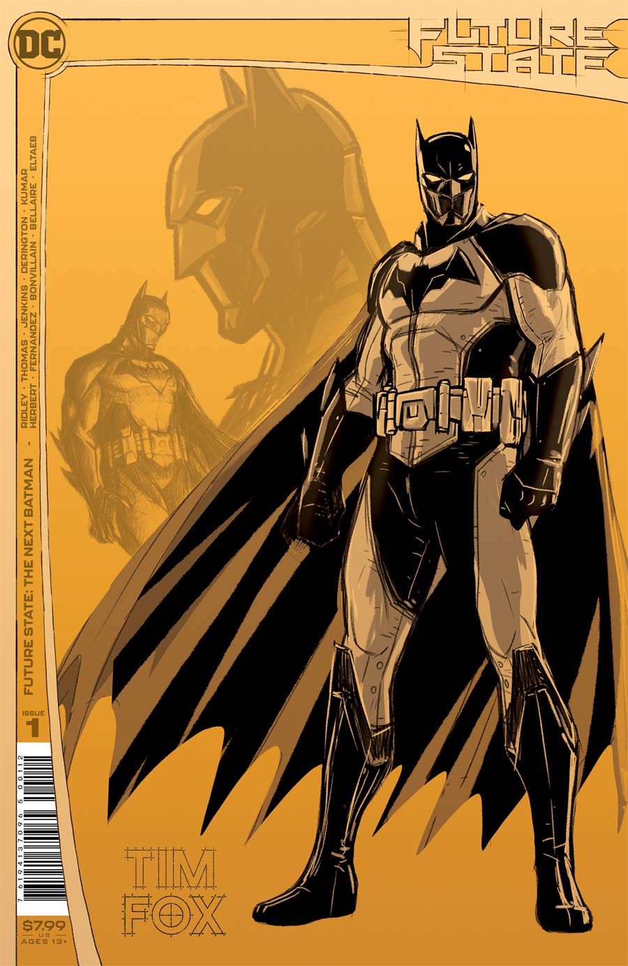 Future State The Next Batman #1 Cover F 2nd Ptg Nick Derington Design Variant Cover