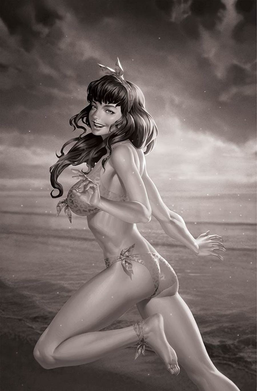 Bettie Page Vol 3 #5 Cover I Incentive Junggeun Yoon Black & White Virgin Cover