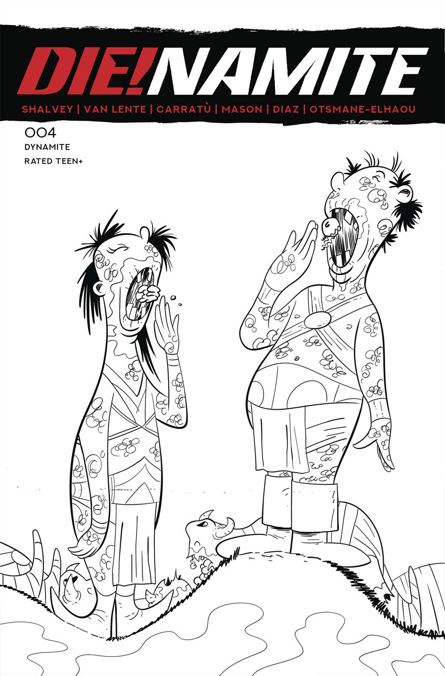 DieNamite #4 Cover K Incentive Jacob Edgar Dr Seuss Homage Line Art Cover