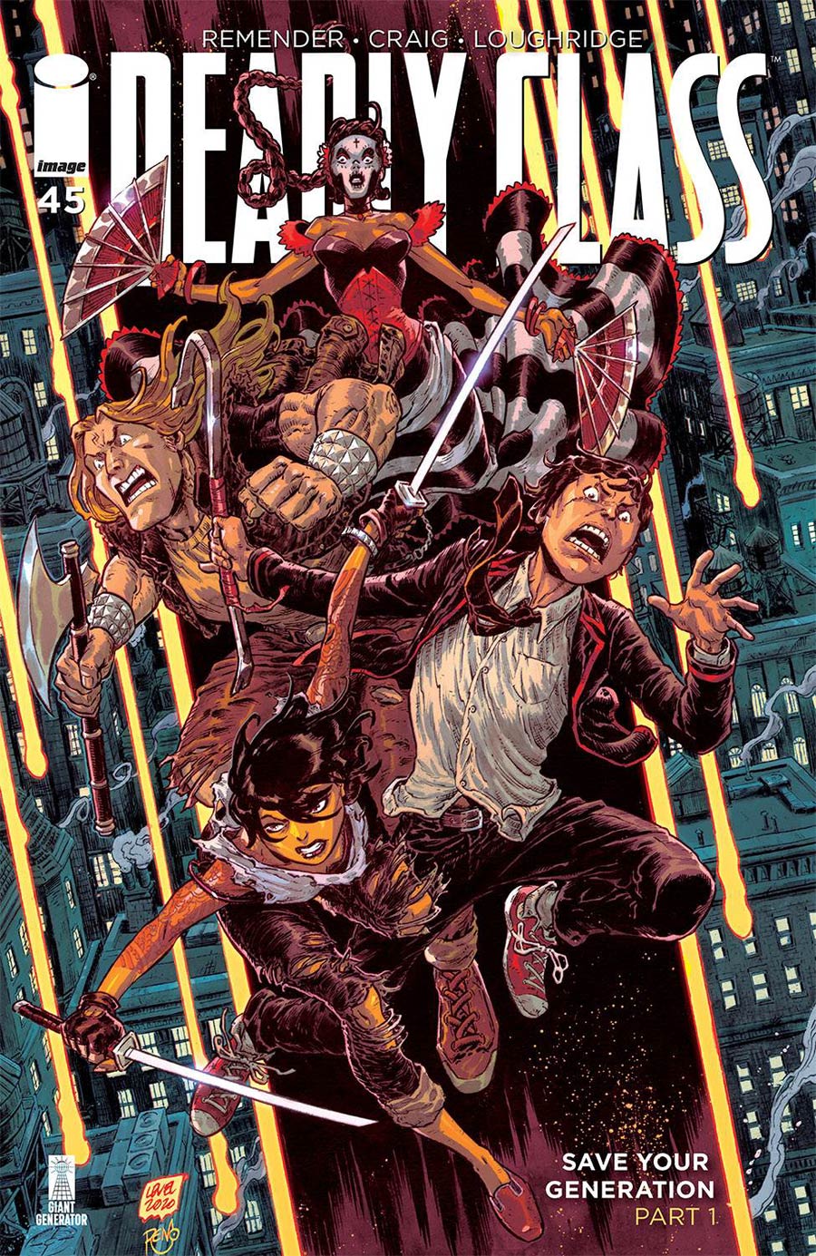 Deadly Class #45 Cover B Variant Brian Level & Moreno Dinisio Cover