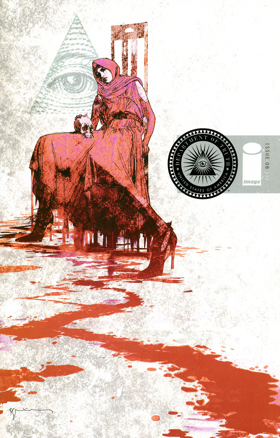 Department Of Truth #8 Cover B Variant Bill Sienkiewicz Cover (Limit 1 Per Customer)