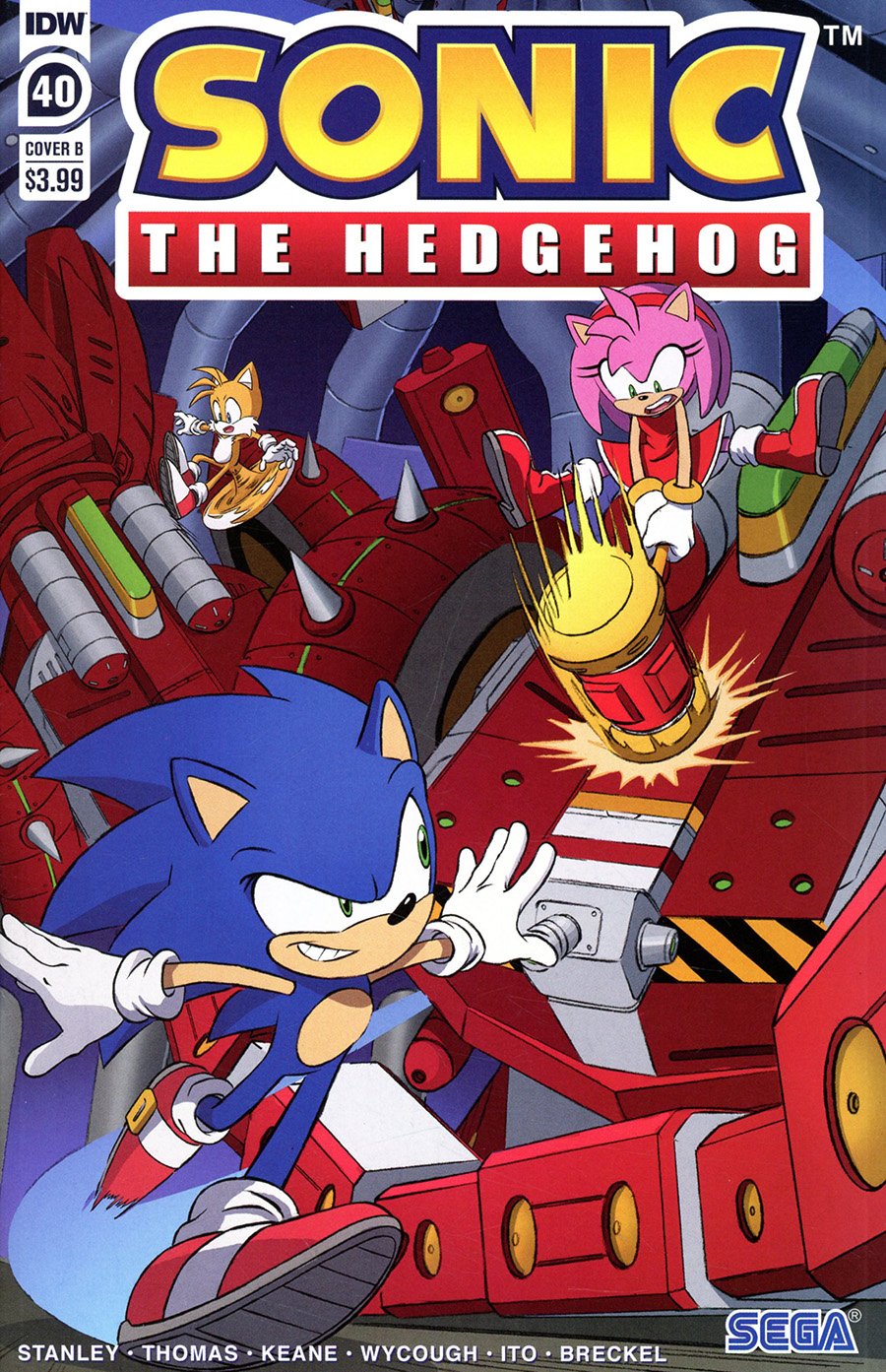 Sonic The Hedgehog Vol 3 #40 Cover A Regular Tracy Yardley Cover