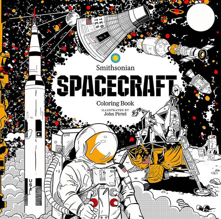 Spacecraft A Smithsonian Coloring Book TP