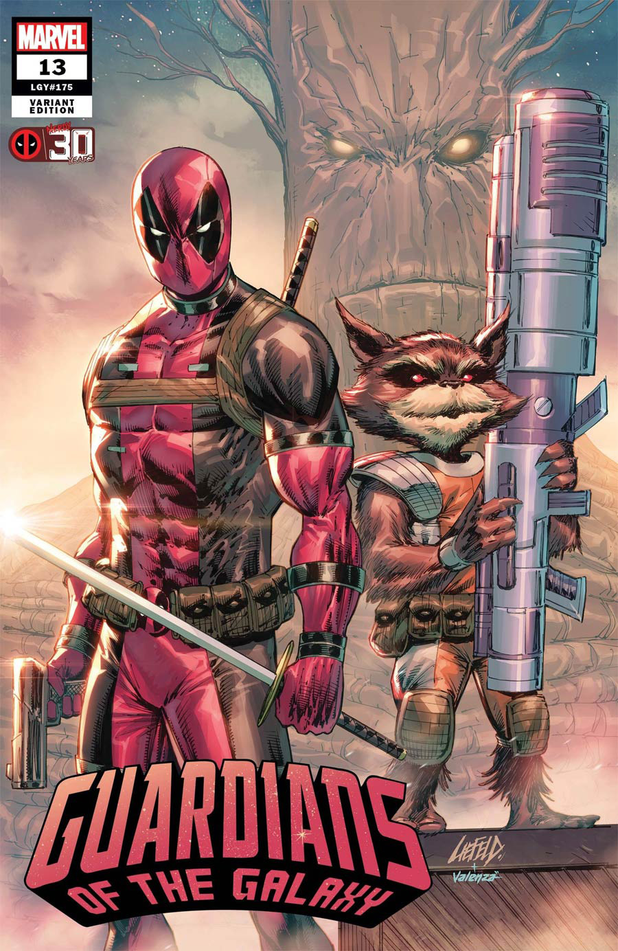 Guardians Of The Galaxy Vol 6 #13 Cover C Variant Rob Liefeld Deadpool 30th Anniversary Cover