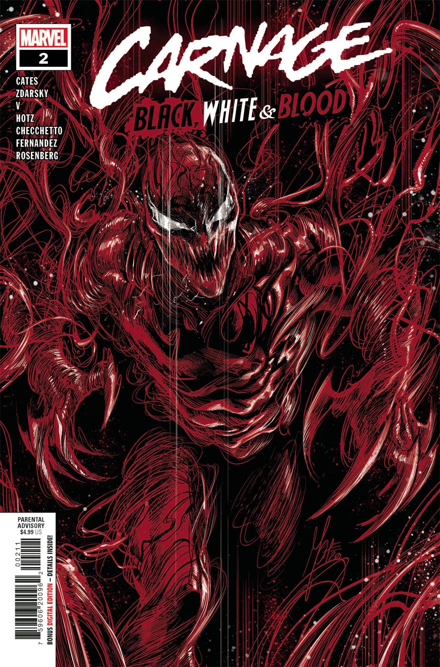 Carnage Black White & Blood #2 Cover A Regular Marco Checchetto Cover