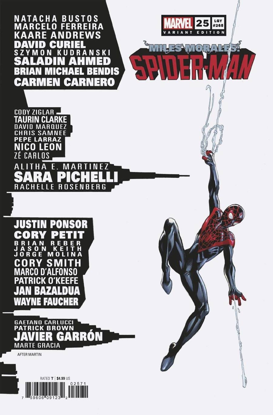 Miles Morales Spider-Man #25 Cover E Variant Mark Bagley Skyline Cover (Limit 1 Per Customer)