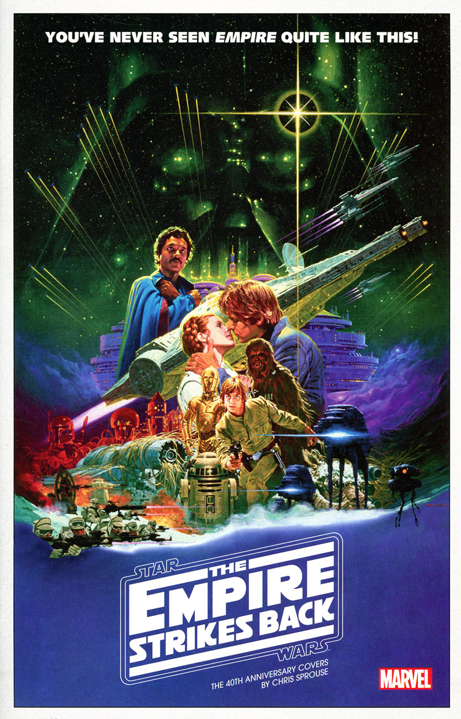 Star Wars Empire Strikes Back 40th Anniversary Covers By Chris Sprouse Cover B Variant Movie Poster Cover