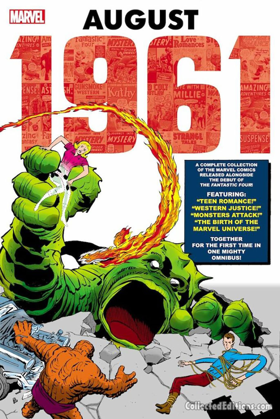 Marvel August 1961 Omnibus HC Direct Market Jack Kirby Variant Cover