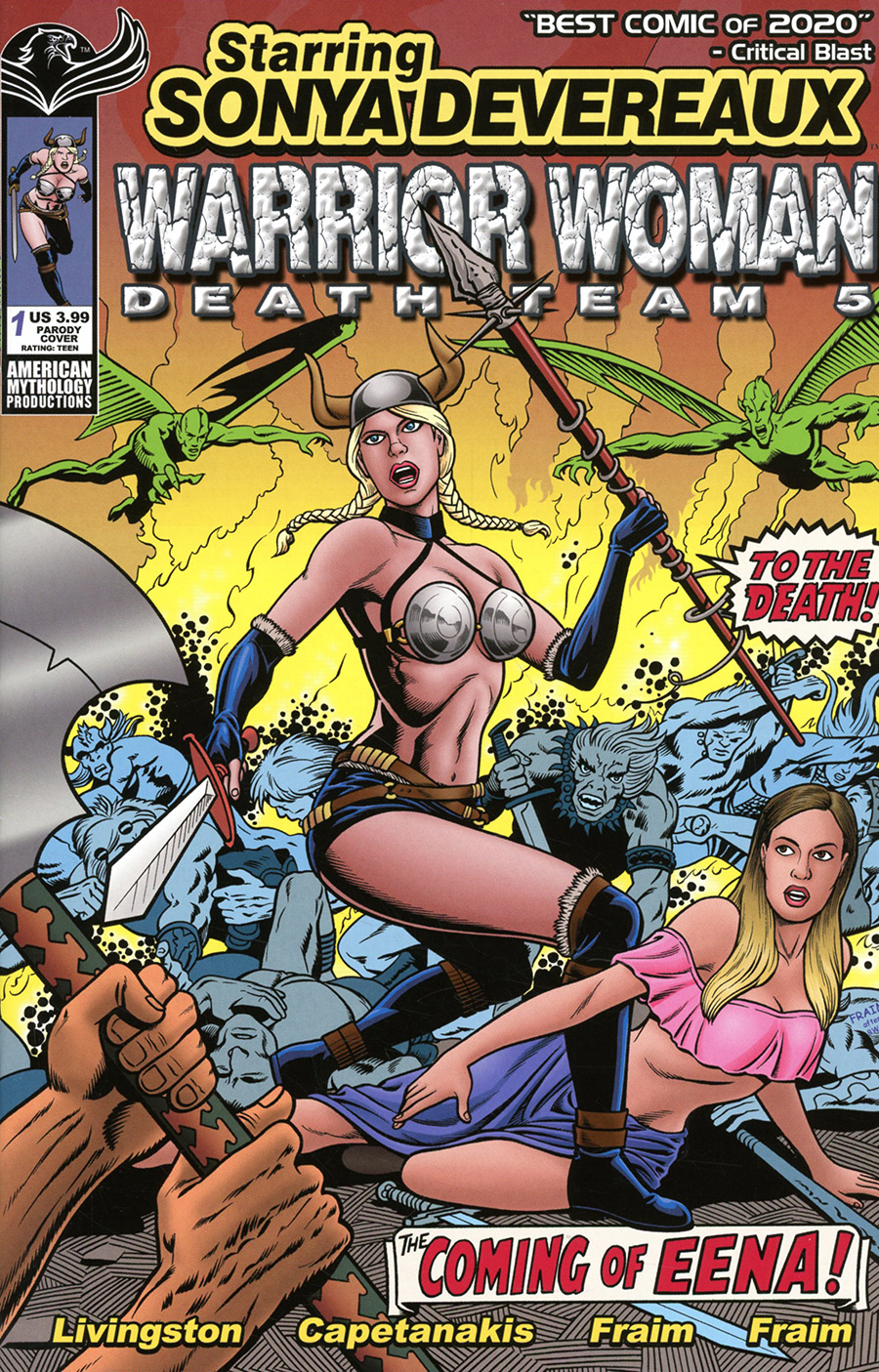 Starring Sonya Devereaux Warrior Women Death Team 5 #1 (One Shot) Cover B Variant Parody Cover