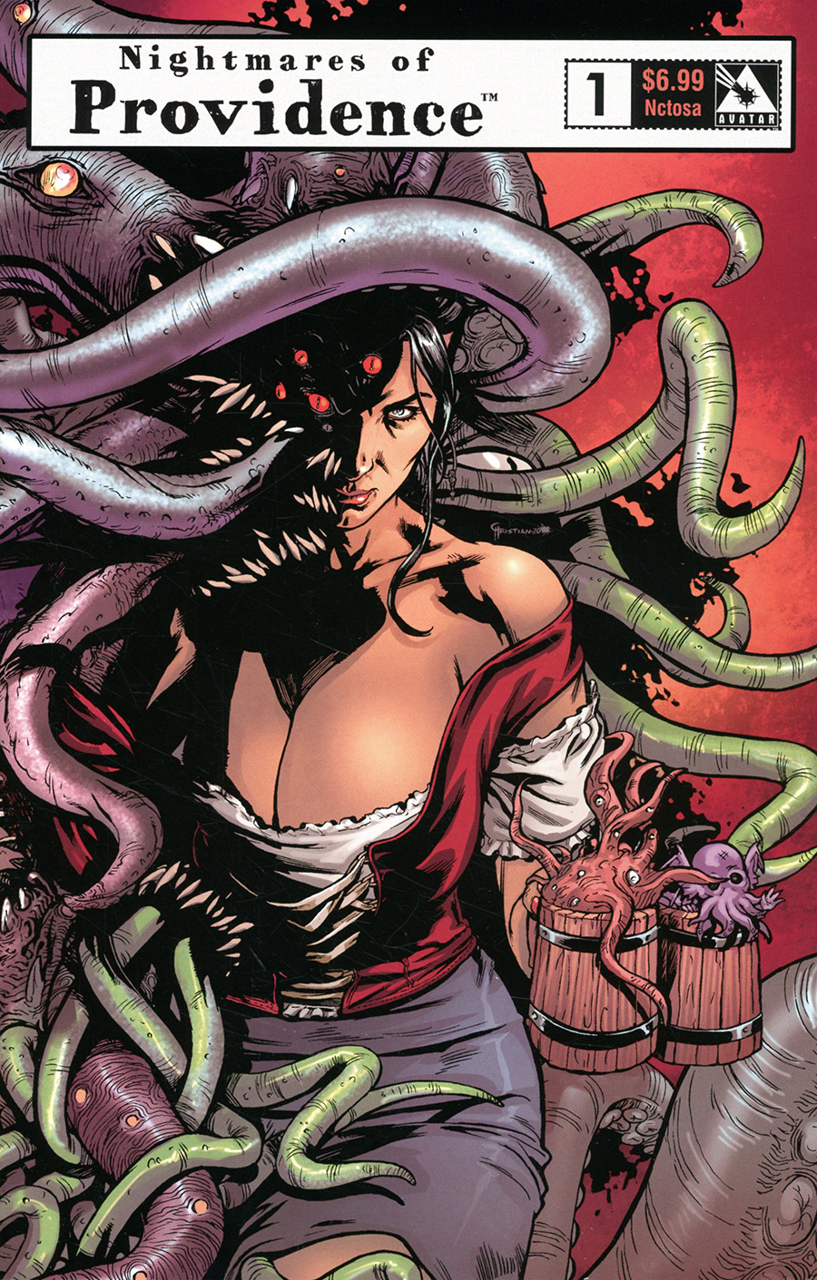 Nightmares Of Providence #1 Cover D Nctosa Wraparound Cover