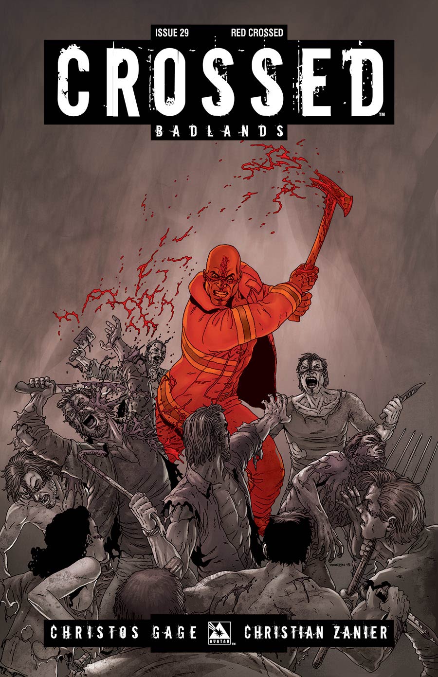 Crossed Badlands #29 Red Crossed Cover (Sale Edition)