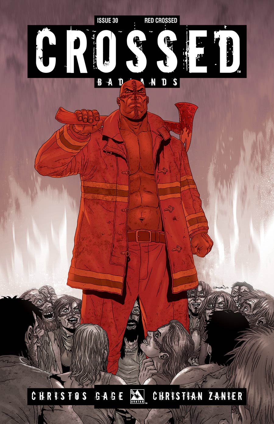 Crossed Badlands #30 Red Crossed Cover (Sale Edition)