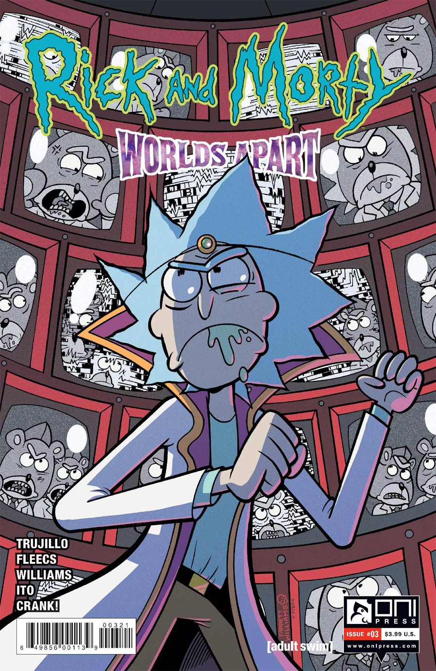 Rick And Morty Worlds Apart #3 Cover B Variant Jarrett Williams Cover