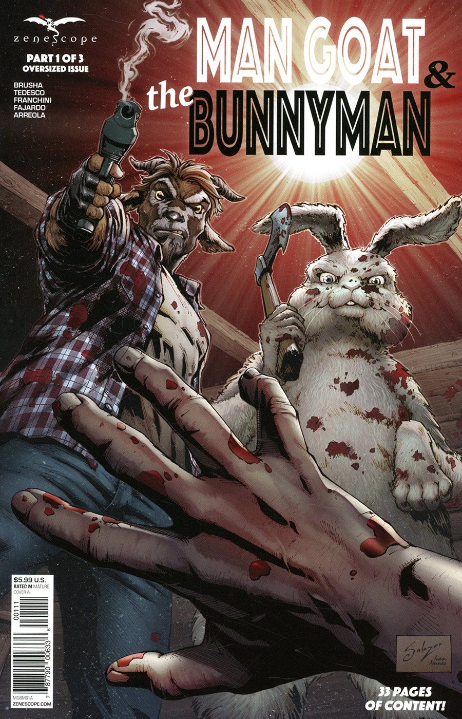 Man Goat And The Bunny Man #1 Cover A Edgar Salazar