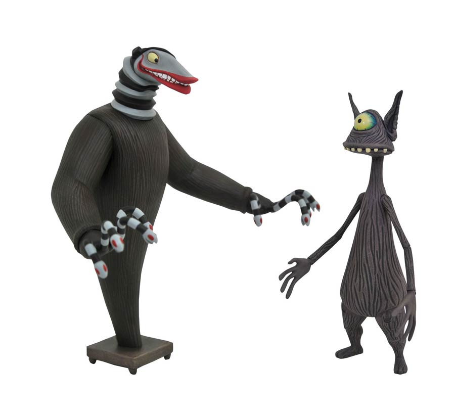 Nightmare Before Christmas Select Creature Under The Stairs & Cyclops Previews Exclusive Action Figure