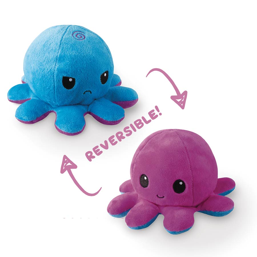 Teeturtle Reversible Octopus Mini Plush - Purple