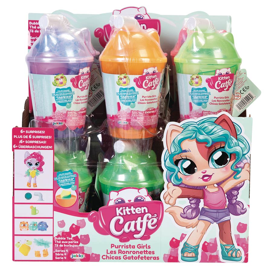 Kitten Catfe Purrista Girls Doll Series 4 Blind Mystery Box Display
