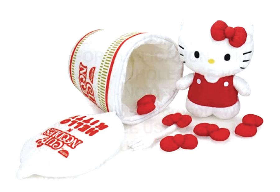 Hello Kitty x Nissin Cup Noodles Fork & Bow Interactive Plush