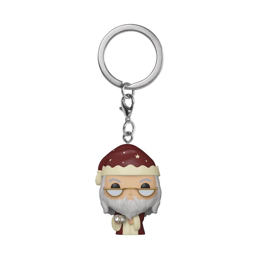 Pocket POP Harry Potter Holiday Dumbledore Vinyl Figural Keychain