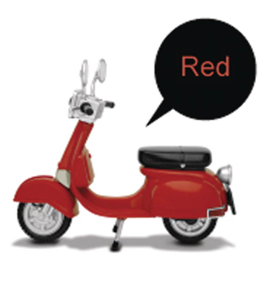 EAA-A03R Motorbike Classic Style Figure Accessory Red Version